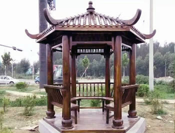 景觀(guān)六角涼亭
