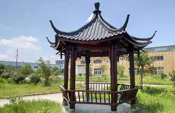 防腐木涼亭