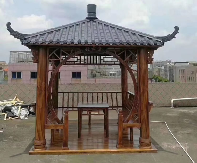四角樹脂瓦涼亭