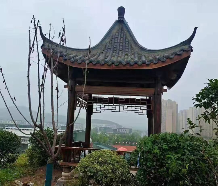 四角古建涼亭